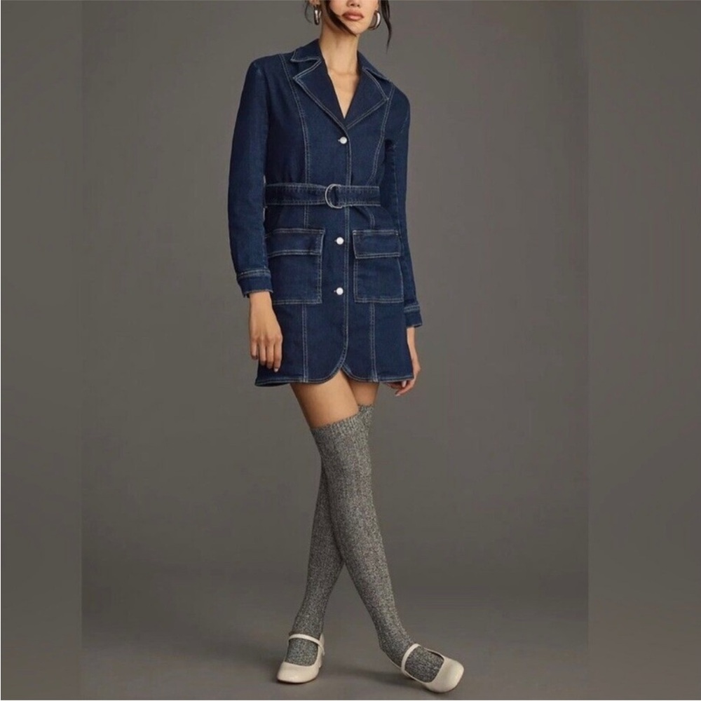 Pilcro Denim Blazer Dress